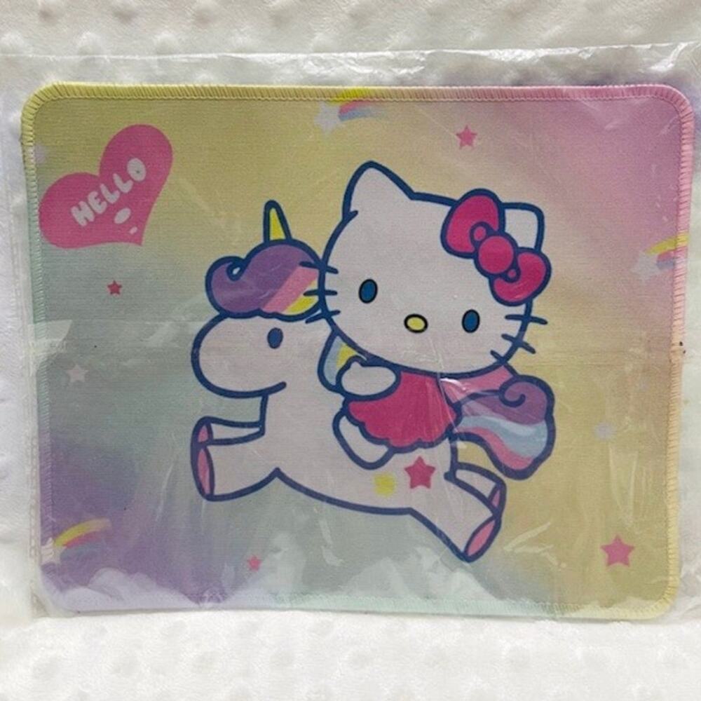 Hello Kitty Unicorn, Non-Slip, Desk Top Mouse Pad-NEW